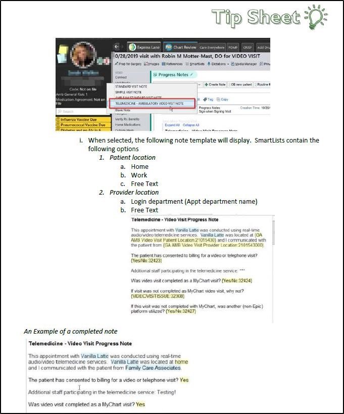 Figure 7 Telehealth Visit Screenshot 4